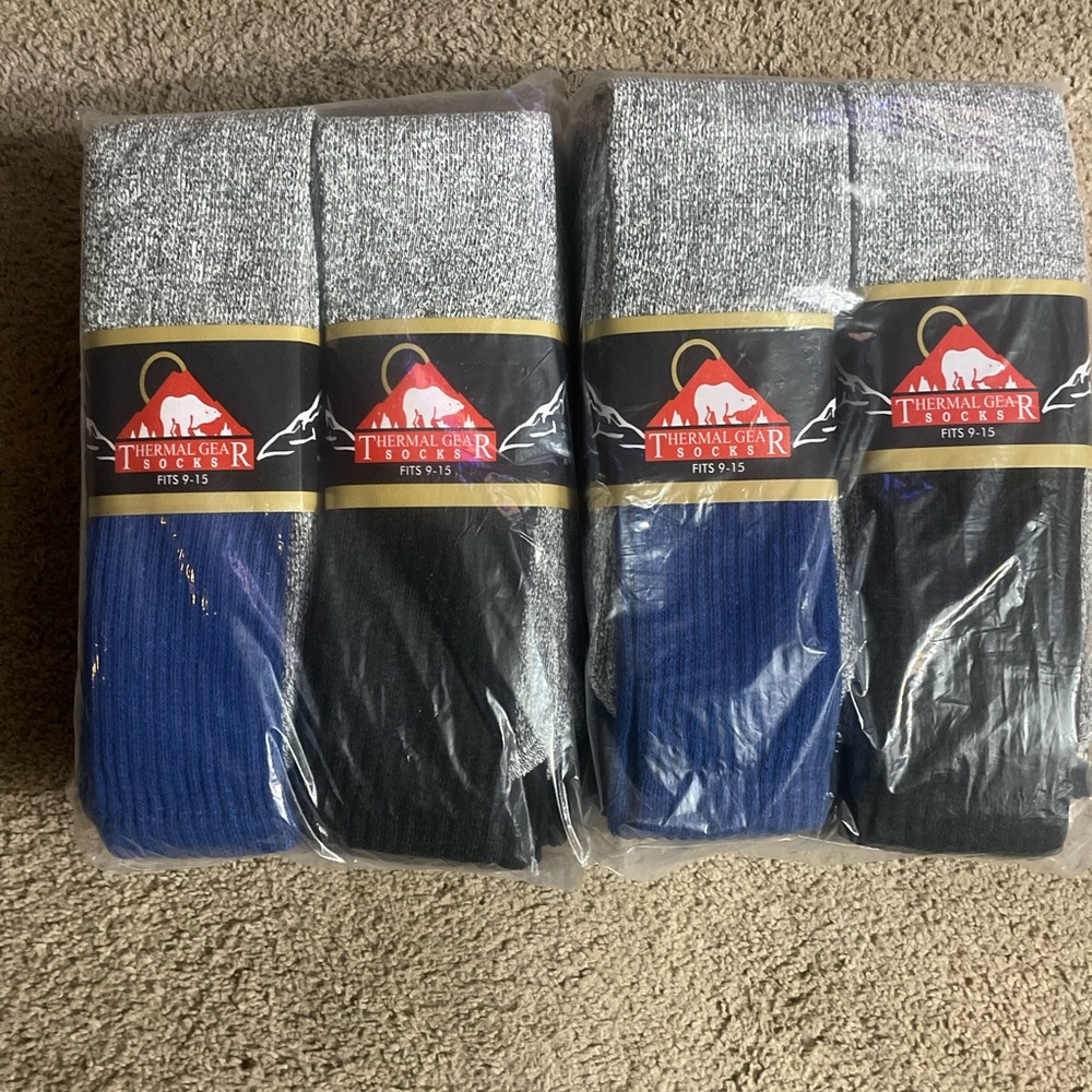 12pk men winter ultra warm thermal socks.